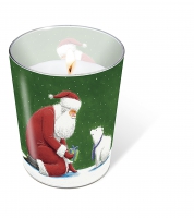 Glaskerze - First Xmas