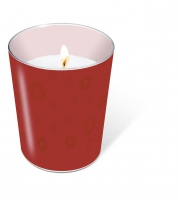 Glaskerze - Moments uni ruby