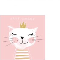 Servietten 25x25 cm - Happy Birthday Princess