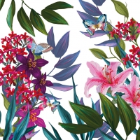 Servietten 25x25 cm - Tropical Lilies Servietten 25x25 cm - Tropical Lilies