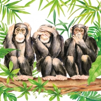 Servietten 25x25 cm - Three Apes Servietten 25x25 cm - Three Apes