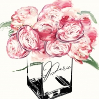 Servietten 25x25 cm - Paris Peonies 