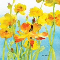 Servietten 33x33 cm - Yellow Buttercups