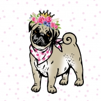 Servietten 33x33 cm - Lilly