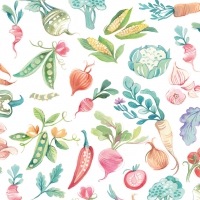 Servietten 33x33 cm - Veggie Groove