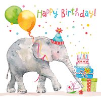 Servietten 33x33 cm - Birthday Elephant