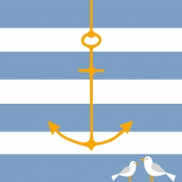 Servietten 33x33 cm - Beach Anchor Servietten 33x33 cm - Beach Anchor