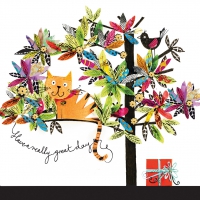 Servietten 33x33 cm - Artisan Cat