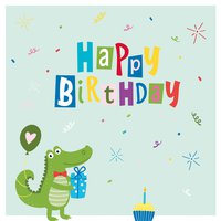 Servietten 33x33 cm - Croco Birthday Servietten 33x33 cm - Croco Birthday