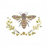 Servietten 33x33 cm - Green Bee