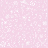 Servietten 33x33 cm - Pure rosé Servietten 33x33 cm - Pure rosé