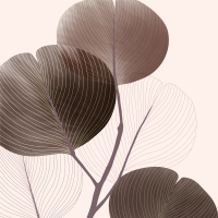 Servietten 33x33 cm - Autumn Breeze brown