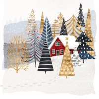 Servietten 25x25 cm - Mountain Lodge