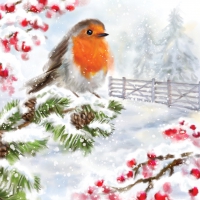 Servietten 33x33 cm - La Neige