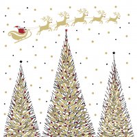 Servietten 33x33 cm - Joyeux Noel