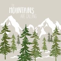 Servietten 33x33 cm - Adventure Mountains t