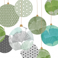 Servietten 33x33 cm - Mighty X-Mas green