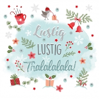 Servietten 33x33 cm - Tralala