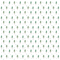 Servietten 33x33 cm - kleine Tannen