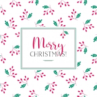 Servietten 33x33 cm - Mistelzweige