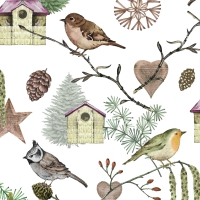 Servietten 33x33 cm - Bird Land