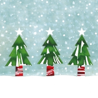 Servietten 33x33 cm - Oh Tannenbaum