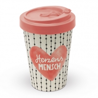 Bamboo mug To-Go - Herzensmensch Bamboo mug To-Go - Herzensmensch