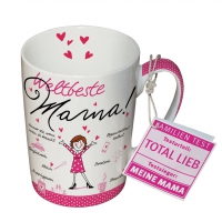 Porzellan-Tasse - Weltbeste Mama