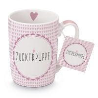Porzellan-Tasse - Zuckerpuppe Porzellan-Tasse - Zuckerpuppe