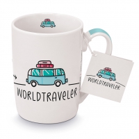 Porzellan-Tasse - Worldtraveler Porzellan-Tasse - Worldtraveler