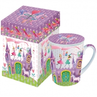Tasse mit Deckel - Princess Castle