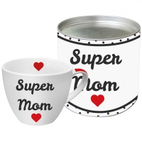 Porzellan-Tasse - Super Mom