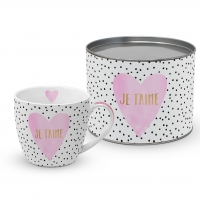 Porzellan-Tasse - Je t´aime