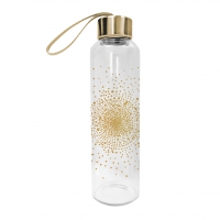 Glasflasche - Gold Nuggets real gold