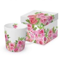 Porzellan-Henkelbecher - Merci!