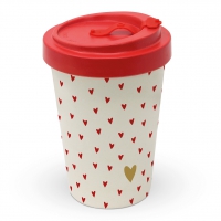 Bamboo mug To-Go - Little Hearts
