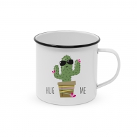 Metal Cup - Happy Metal Hug Me Cactus Metal Cup - Happy Metal Hug Me Cactus