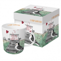 Porzellan-Henkelbecher - Just love you Porzellan-Henkelbecher - Just love you