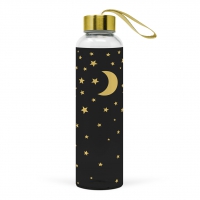 Glasflasche - Moonlight real gold Glasflasche - Moonlight real gold