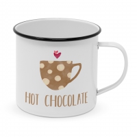 Metal Cup - Happy Metal Hot Chocolate Metal Cup - Happy Metal Hot Chocolate