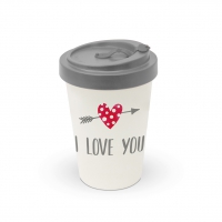 Bamboo mug To-Go - I Love you