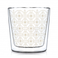 Doppelwand Glas 0,3 L - Kyoto real gold