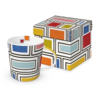 Porzellan-Henkelbecher - London