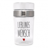 Snack 2Go Glas - Lieblingsmensch Snack 2Go Glas - Lieblingsmensch