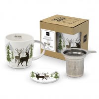 Tee-Tassen - Adventure Deer white T-CB Tee-Tassen - Adventure Deer white T-CB