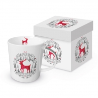 Porzellan-Henkelbecher - Silver Deer Trend GB Porzellan-Henkelbecher - Silver Deer Trend GB