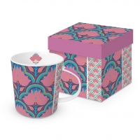 Porzellan-Henkelbecher - Leesha Trend GB