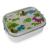 Edelstahl Brotdose - Dinos Steel Lunch Box