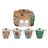 Porzellan-Henkelbecher - Cuzco & Co. 4 Mug Set