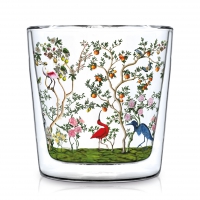 Doppelwand Glas 0,3 L - Bird Chinoiserie Trendglas